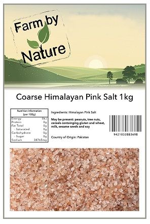 SALT PINK COURSE HIMALAYAN 1KG FARM BY NATURE