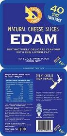 CHEESE SLICES EDAM 800GM ECLIPSE