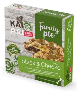 PIE KAI FAMILY STEAK & CHEESE 500GM