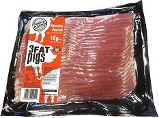 BACON STREAKY 1KG 3 FAT PIGS (10 CTN)