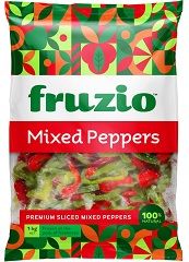 PEPPERS MIXED SLICES FRZ 1KG IQF FRUZIO