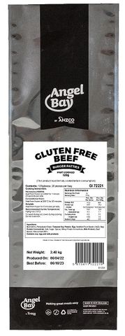 PATTIES BEEF 120GM GLUTEN FREE 20SLV (3CTN) A/BAY