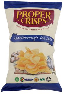 PROPER CRISP MARLBOROUGH SEA SALT 150GM (12)