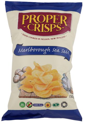 PROPER CRISP MARLBOROUGH SEA SALT 150GM (12)