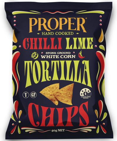 PROPER CRISP TORTILLA CHILLI LIME 40GM (18)