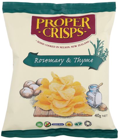 PROPER CRISP ROSEMARY & THYME 40GM (18)