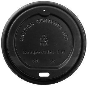 LID TO FIT HOT CUP 80MM (6&8OZ) BLACK 50SLV 20CTN DECENT