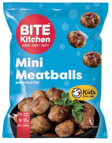 MEAT BALL MINI PORK 340GM BITE KITCHEN