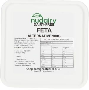 CHEESE FETA DAIRY FREE 900GM NUDAIRY