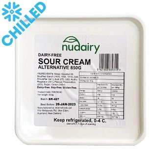 SOUR CREAM DAIRY FREE 850GM NUDAIRY