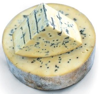 CHEESE WINDSOR BLUE 1/4 ROUND WHITESTONE