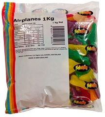 LOLLY AIRPLANES 1KG RAINBOW