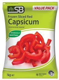 PEPPERS RED SLICED FROZEN 1KG SB9984