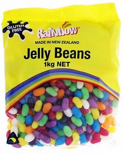 LOLLY JELLY BEANS 1KG RAINBOW