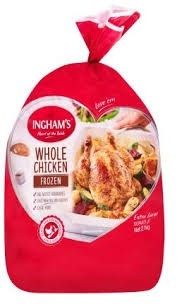 CHICKEN WHOLE FRZ #19  (6CTN) INGHAMS 2020000