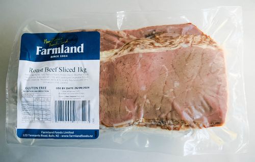 BEEF ROAST SLICED 1KG FARMLAND