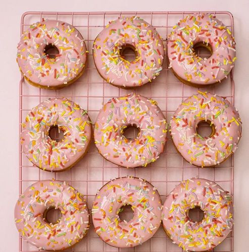 DONUTS RING STRAWBERRY ICED WRAPPED 80GM X 20 ORIG