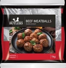 MEAT BALL BEEF 1KG (5CTN) BUTLERS 5039