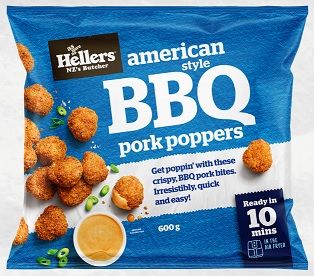 PORK BITES AMERICAN BBQ 600GM (12CTN) HELLERS