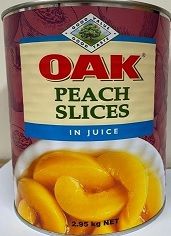 PEACH SLICES IN JUICE 3KG (3CTN) OAK