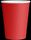 CUP HOT SINGLE WALL RED 8OZ 80MM  50SLV 20CTN DECENT
