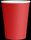 CUP HOT SINGLE WALL RED 8OZ 80MM  50SLV 20CTN DECENT