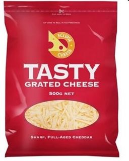 CHEESE TASTY GRATED 500GM MILLIGANS