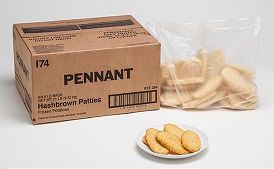 HASH BROWN OVAL 1.58KG 6CTN PENNANT S/M 9840