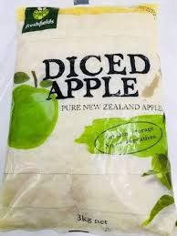 APPLES DICED IN POUCH 3KG FRESHFIELDS