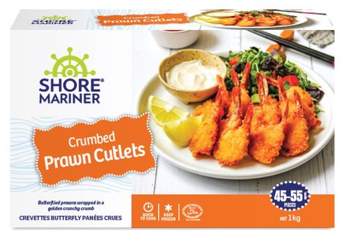 PRAWN CUT CRUMBED 21/25 1KG (10CTN) SM3732