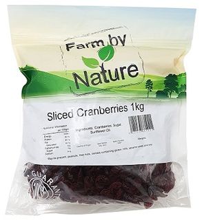 CRANBERRIES SLICED 1KG FARM BY NATURE