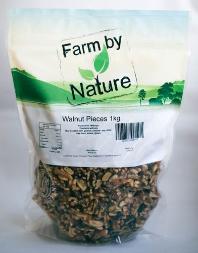 NUTS WALNUT PIECES 1KG FARM BY NATURE