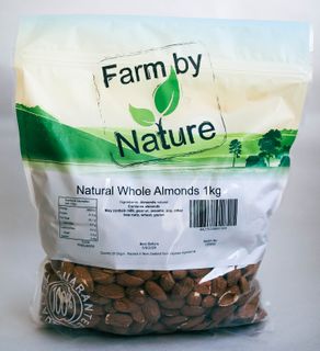 NUTS ALMOND WHOLE NATURAL 1KG FBN