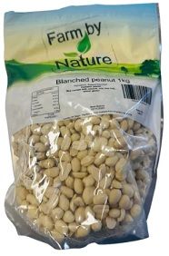 PEANUTS BLANCHED 1KG FBN