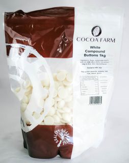 CHOCOLATE BUTTON COMPOUND WHITE 1KG FBN