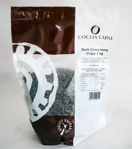 CHOCOLATE CHIPS COMPOUND DARK 1KG FBN