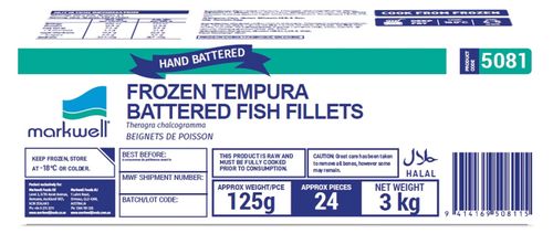FISH BATTERED FILLETS MARKWELL 24PC SM5081