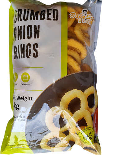 ONION RING CRUMBED 1KG (10CTN) BABY STAR S/M3791