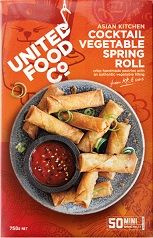 ROLLS SPRING VEGE 12.5GM 1KG 10CTN UNITED FOOD CO 2810