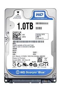 WD HDD 1TB 5400RPM SATA 2.5