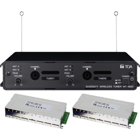 TOA Wireless Microphone Tuner Dual F01 Channel