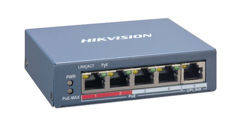 Hikvision 4 Port 100Mbps Fast Ethernet Smart Managed POE Switch - NFS