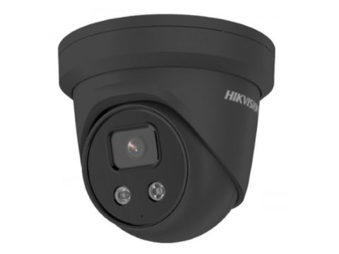 Hikvision 4MP AcuSense Fixed 2.8mm IP66 Turret IR 30m strobe & speaker - Black