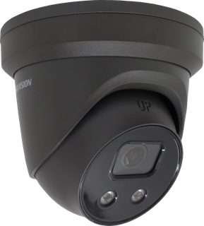 Hikvision 8MP 4K IR Fixed 2.8mm AcuSense Turret -  SL & Audible Warn in BLACK