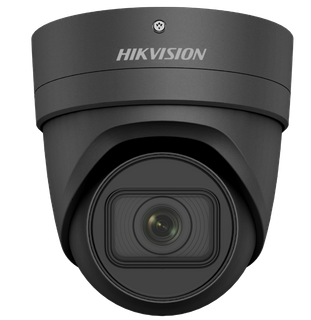 Hikvision 4MP Acusense Motorized 2.8-12mm VF Turret Network Camera - Black