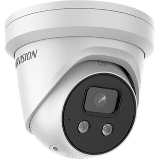 Hikvision 6MP Acusense Fixed Turret with strobe light and Audio