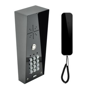 Slim Hardwired Audio Only Kit with Keypad and Handset - Black