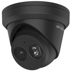 Hikvision 6MP AcuSence 2.8mm Pro EasyIP Outdoor Turret Camera - BLACK