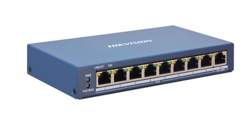 Hikvision 8 Port 100Mbps Smart Managed POE Switch + 1 Gigabit Uplink Port