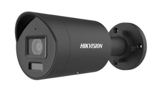 Hikvision 8MP Smart Hybrid Lt ColorVu+Acu 2.8mm Audio/Strobe Mini Bullet-BLK